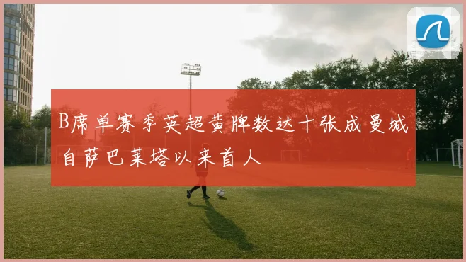 B席单赛季英超黄牌数达十张成曼城自萨巴莱塔以来首人